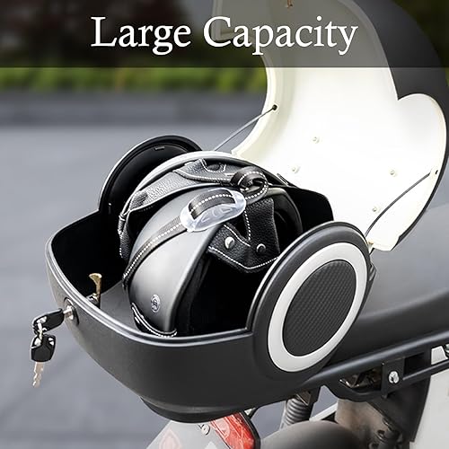 Miniatura 3 de LIVRER Caja superior universal para motocicleta, 35 L, caja trasera, maletero, maletero, bloqueo superior, impermeable, para motocicleta,