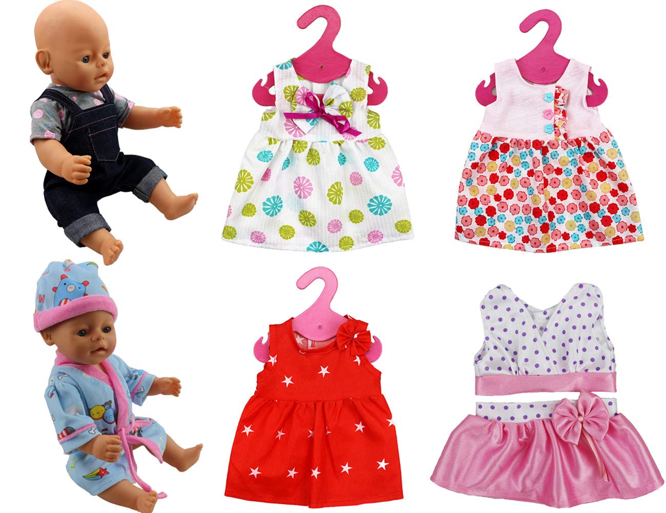 6 Sets Outfits Dresses Clothing