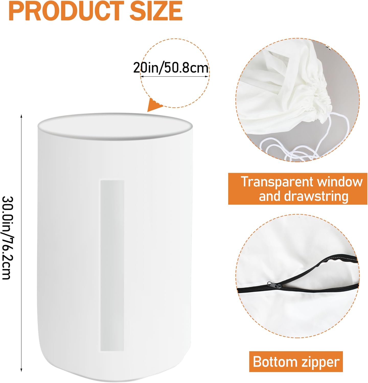 2 Pack 70 Gallon Dust Collector Bag for Woodworking Tools Dust Collectors image 2