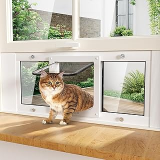 Aluminum Window Pet Door for Cats