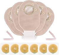 Vista 9 de Carbou - 21 bolsas de colostomía de dos piezas drenables con cierre de 12 pulgadas, cuidado del estoma de ileostomía, corte para adaptarse