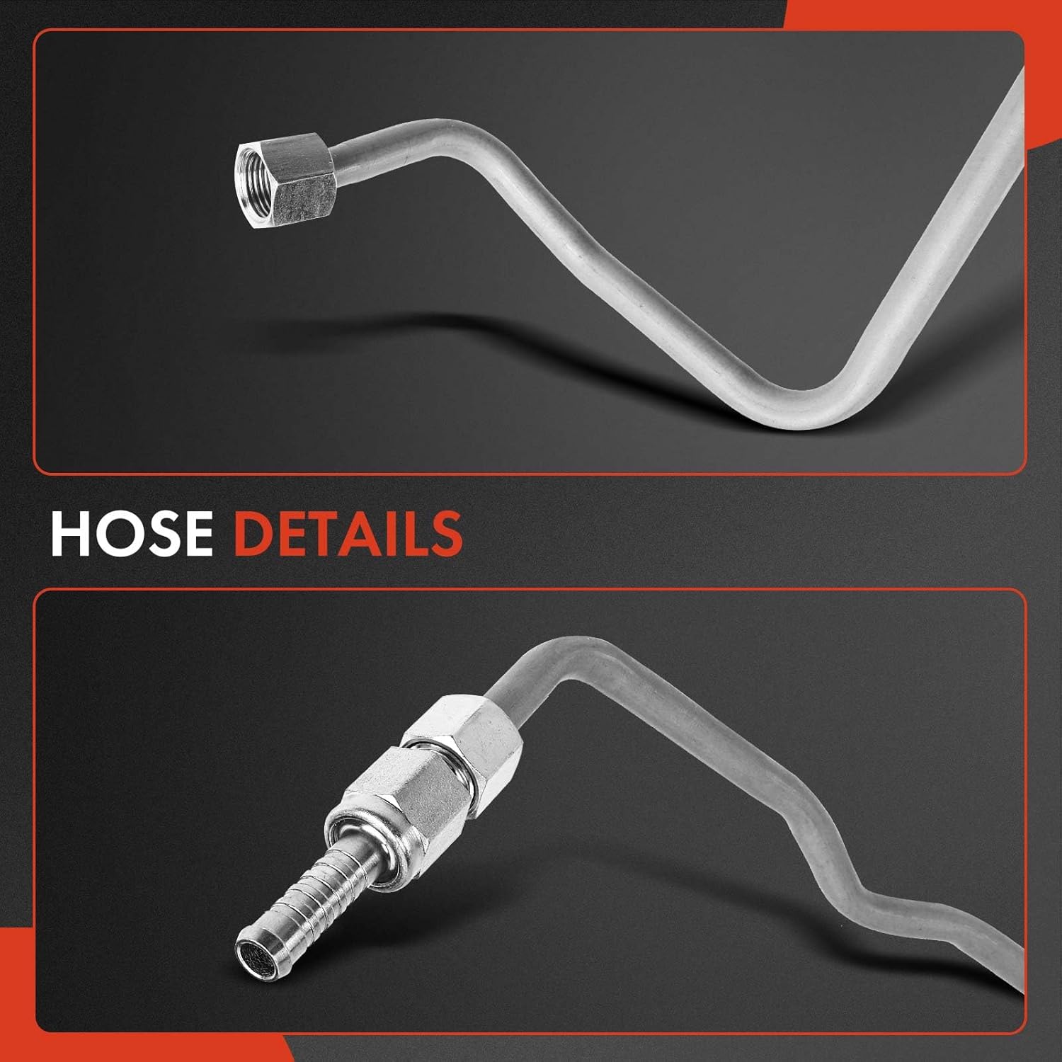 A-Premium Automatic Transmission Oil Cooler Line Hose Assembly Compatible with Jeep Grand Cherokee 1999-2004 L6 4.0L Transmission to Radiator (Upper)