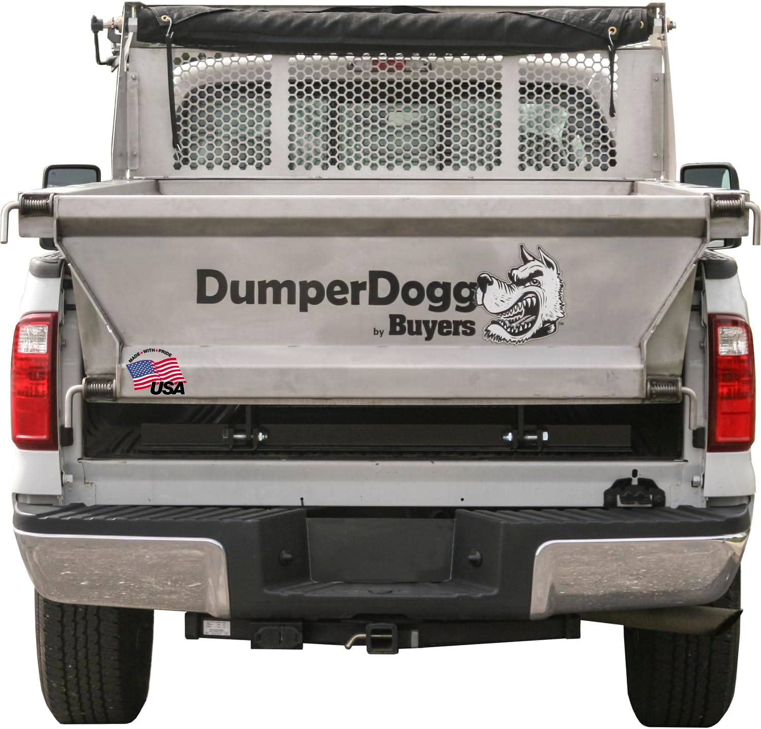 Buyers Products DumperDogg 5534001 8 Foot Steel Dump Body Insert, Stainless Steel W/Corrosion Resistant Powdercoated Frame, Truck Dump Body Insert W/Indicator Kit for 3/4 Ton or Higher Pickup Truck