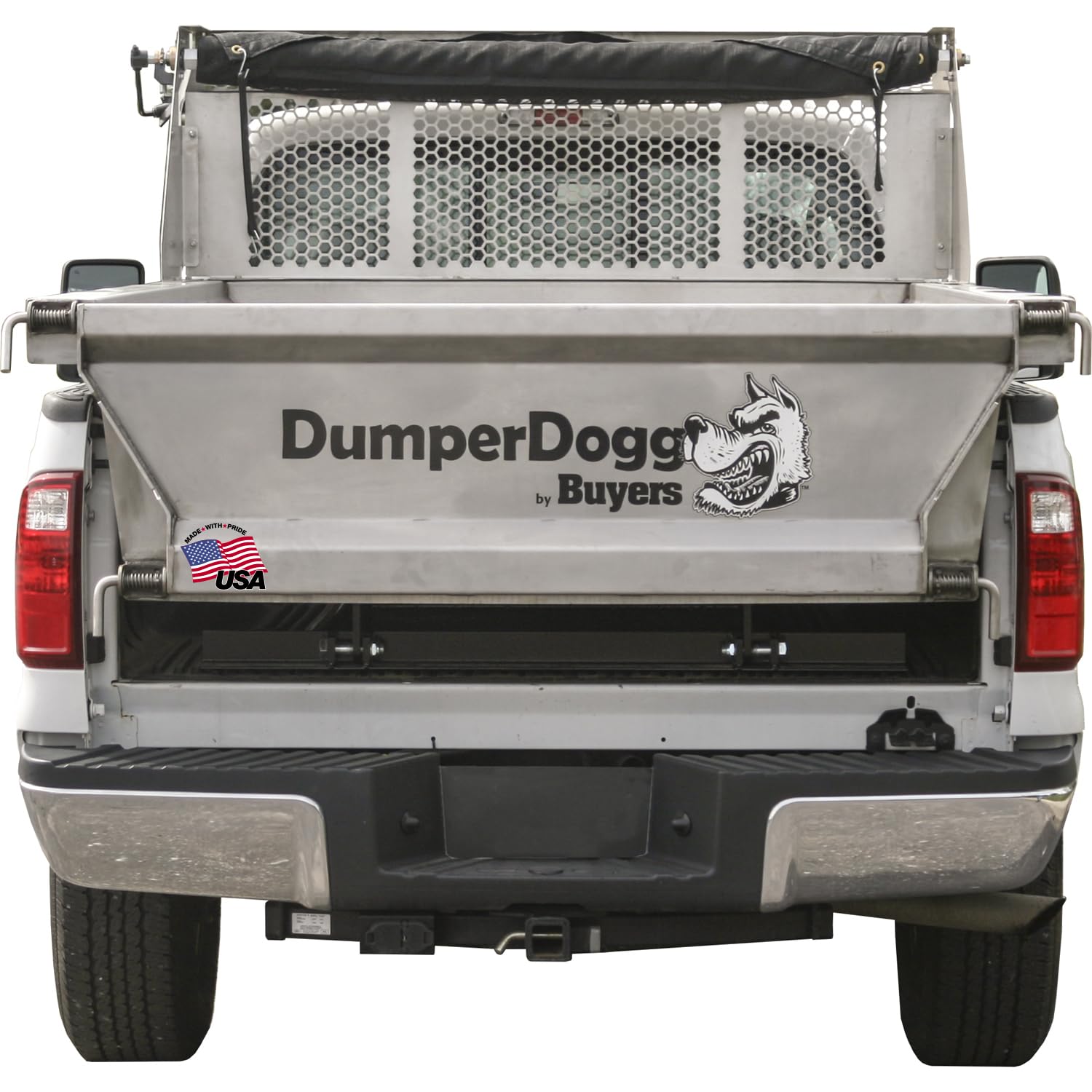 Buyers Products DumperDogg 5534001 8 Foot Steel Dump Body Insert, Stainless Steel W/Corrosion Resistant Powdercoated Frame, Truck Dump Body Insert W/Indicator Kit for 3/4 Ton or Higher Pickup Truck