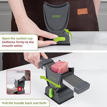 Safe Mandoline Slicer + Fresh Meat Slicer