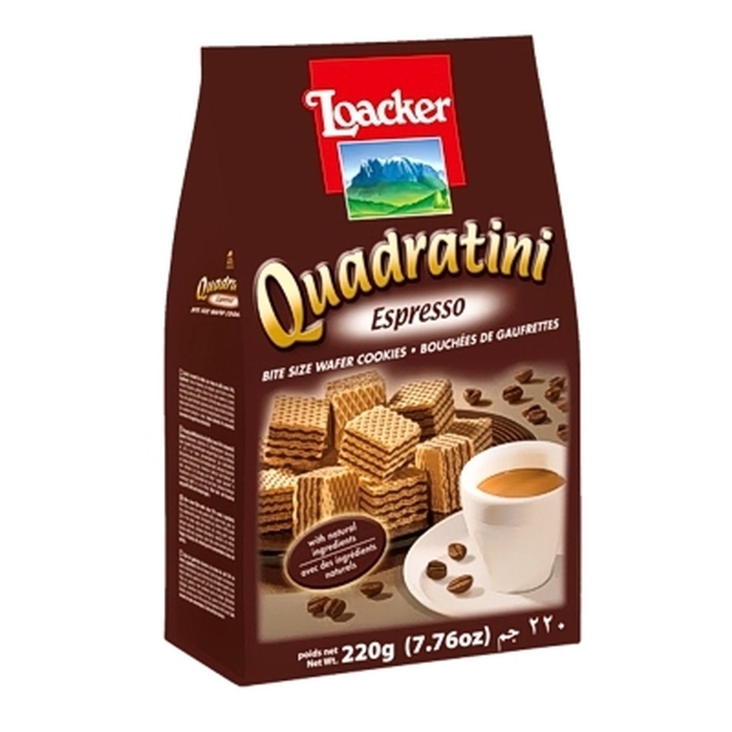 Wafer Quadratini Espresso 220 gr. - Loacker