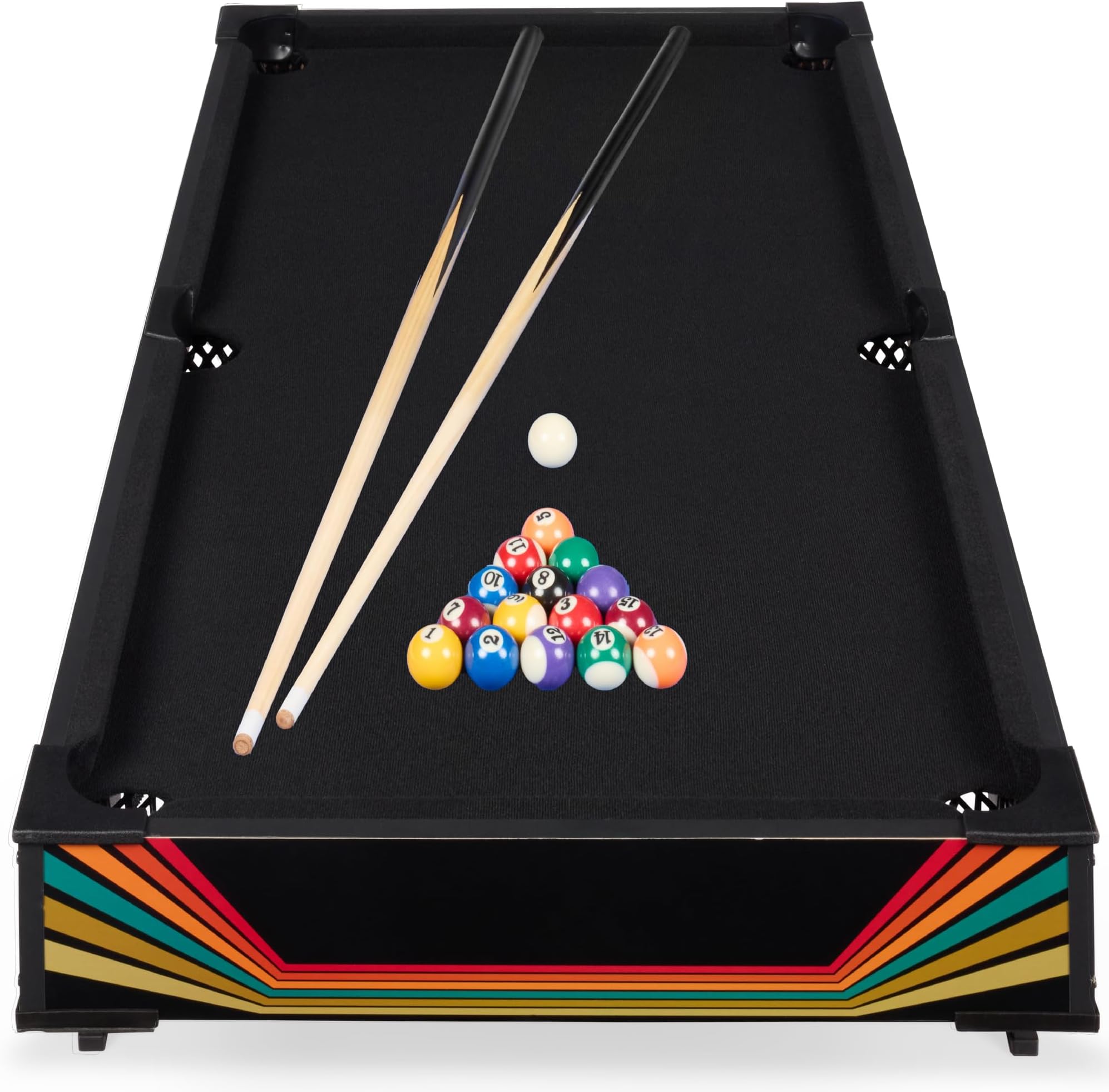 Best Choice Products 40in Tabletop Billiard Table, Pool Arcade Game Table for Living Room, Game Room w/ 2 Cue Sticks, Ball Set, Storage Bag