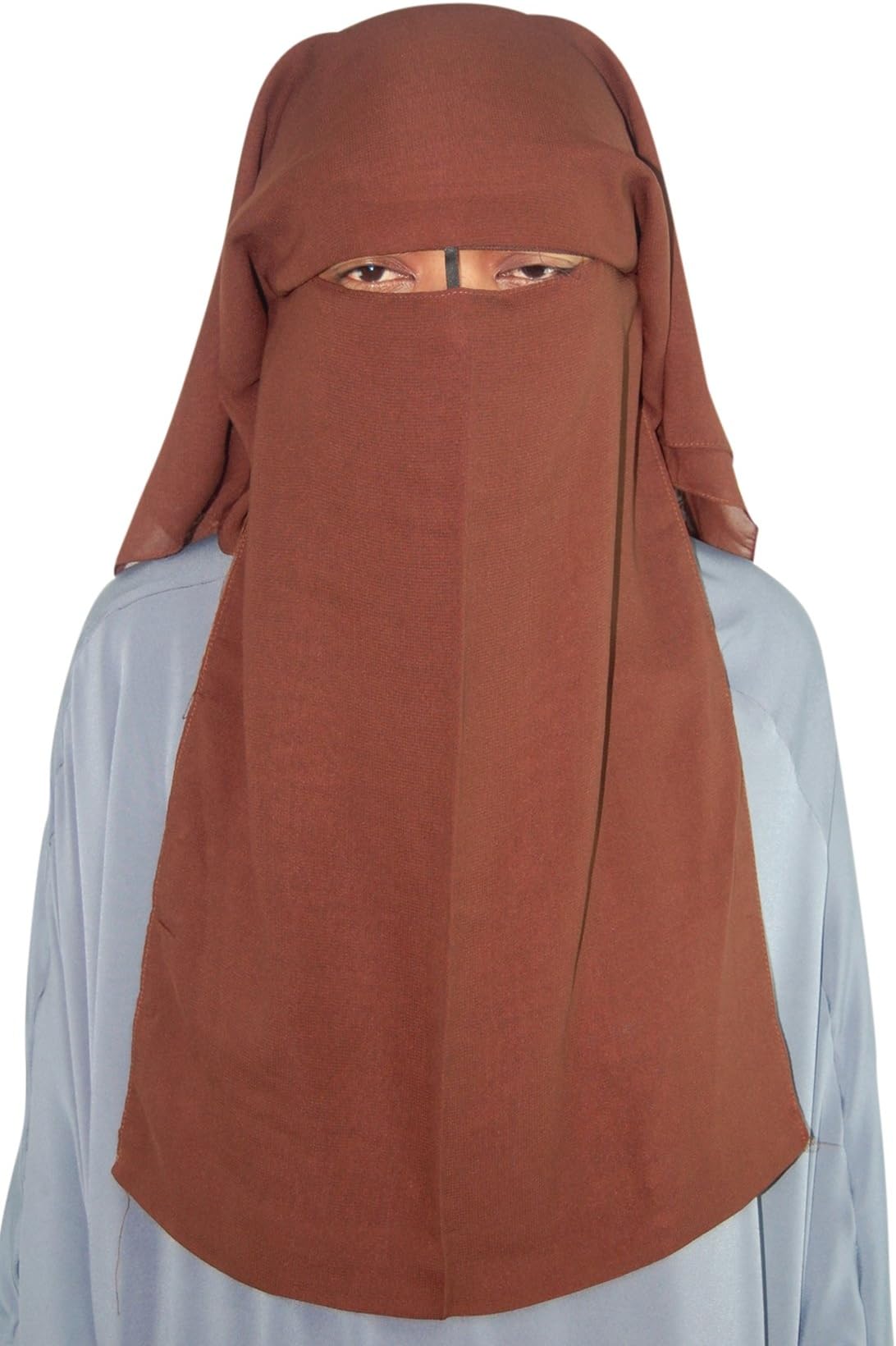 Saudi Niqab Face Veil For Muslim Women 3 Layers Hijab,Niqab,Burqa
