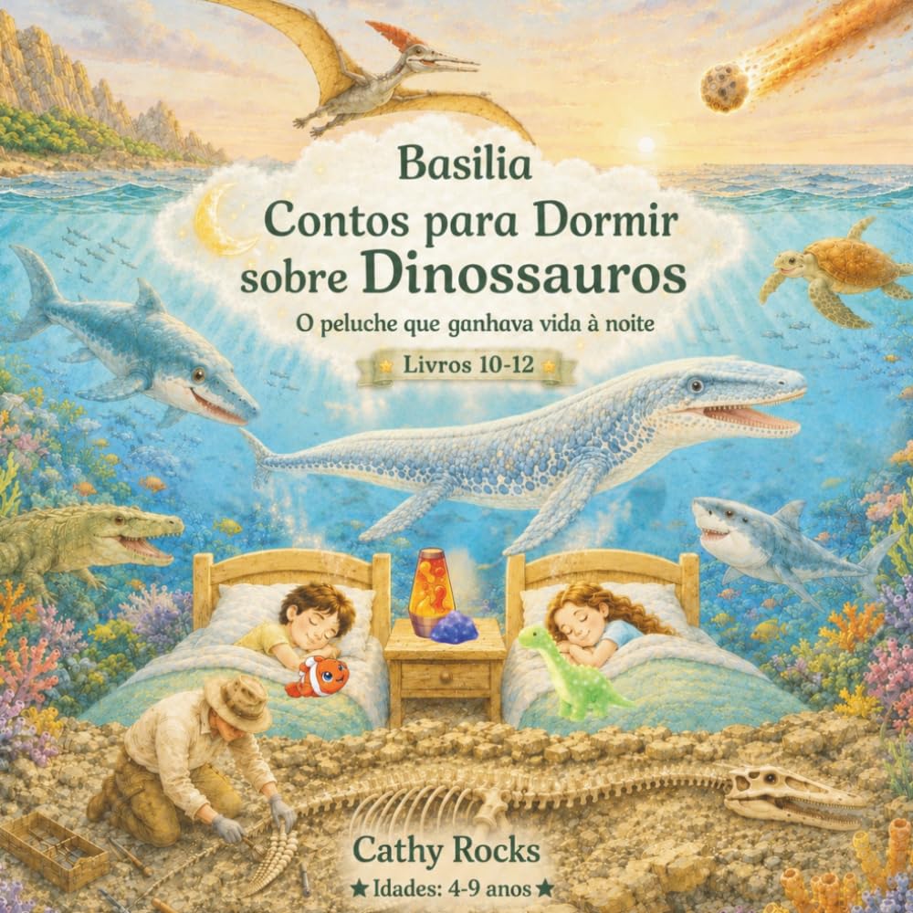 Basilia - Contos para Dormir sobre Dinossauros: Trilogia 4: Livros 10–12