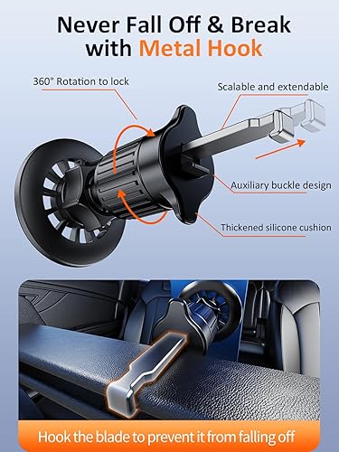 Miniatura 2 de Soporte de coche Magsafe 20 imanes fuertes soporte magnético para teléfono para ventilación de coche, 360 manos libres soporte de teléfono celular