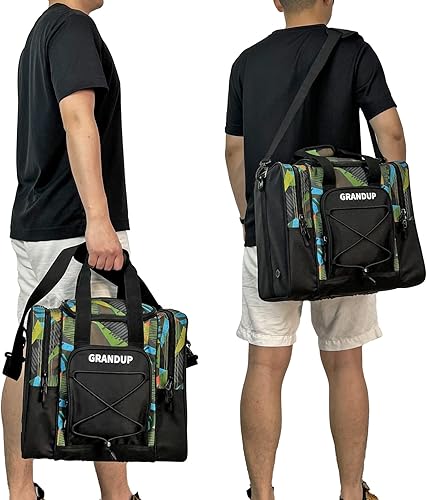 Miniatura 28 de GRANDUP Bolsa de bolos para bola individual – Accesorios de bolos negros Bolsa de bolos Bolsa de bolos con soporte acolchado para bolas – Se adapta