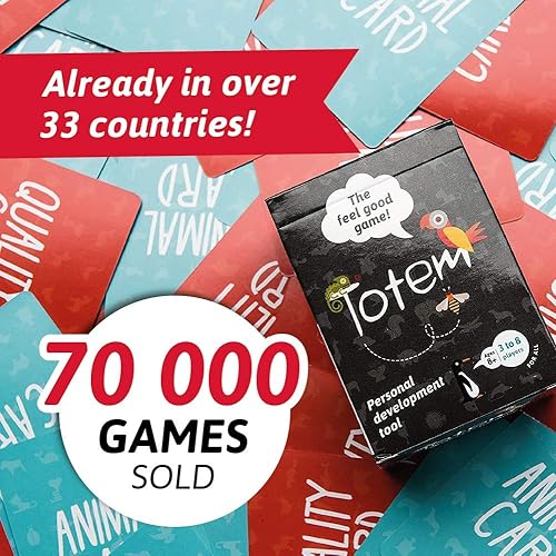 Vista 5 de Totem Bundle of Self Esteem Game and Conversation Starter Couple Game for Relationship Strengthening & Team Building Activities