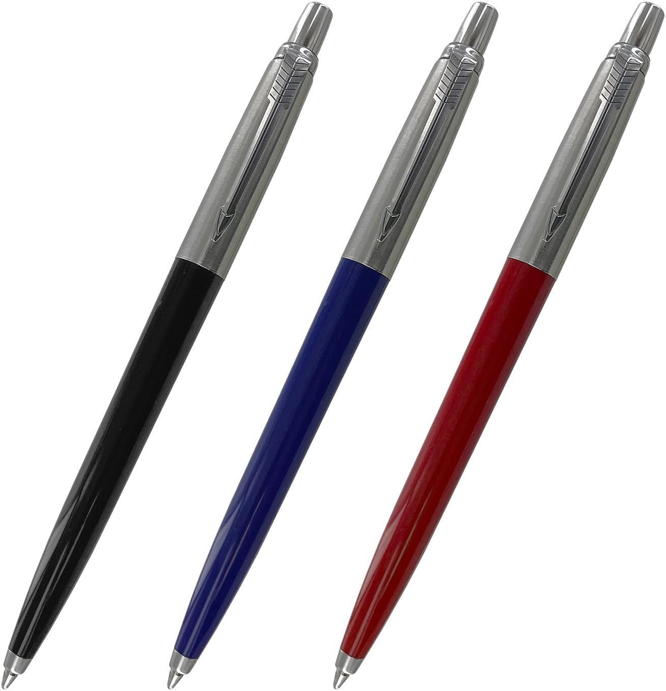 Jotter Retractable Ball Point Pen Black Ink, Fine Point (Assorted)