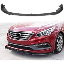 Front Bumper Lip for Hyundai Sonata 2015-2017 Glossy Black 3PCS