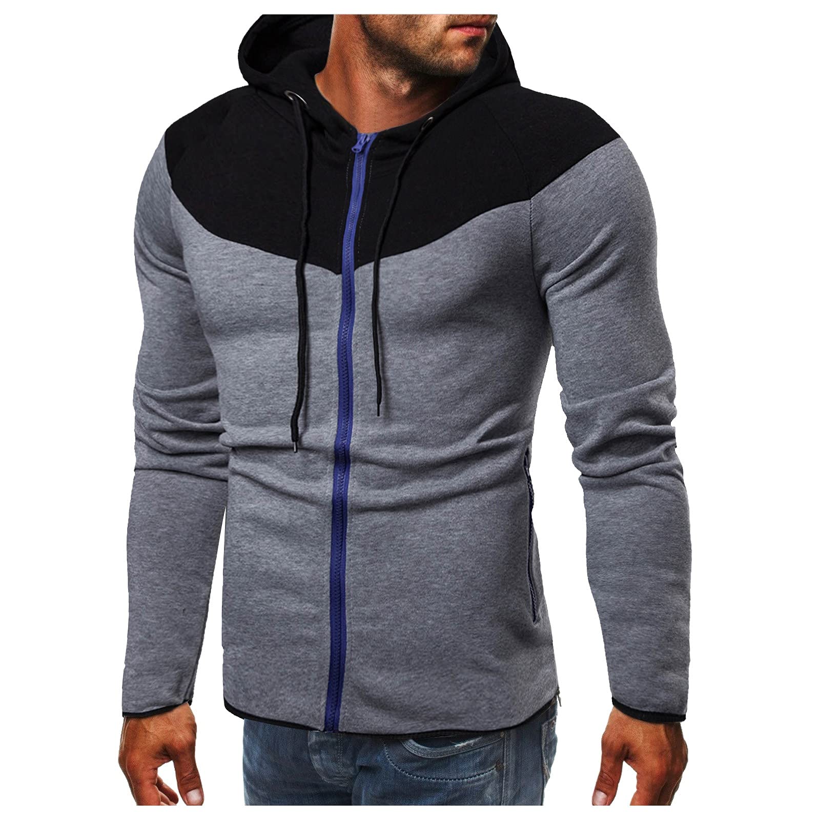 Fitness - Sudadera con capucha para hombre, diseño elegante y