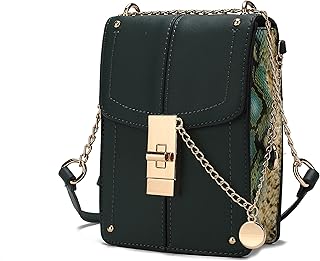 MKF Collection Small Crossbody Cell Phone Purse for Women Card Slots â€“ PU Leather Cellphone Bag Fashion Case Shoulder Strap Iona