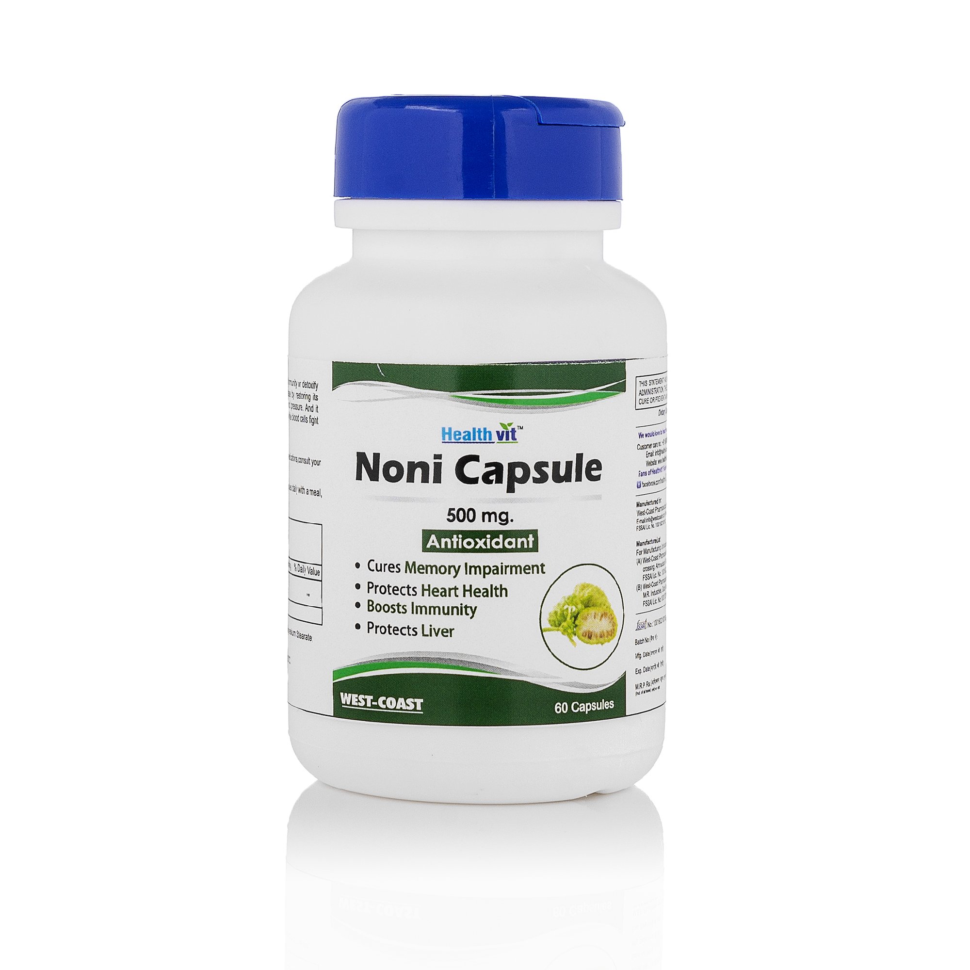 Buy vit Noni Extract 500 mg Antioxidant for y Heart 60 s Online at