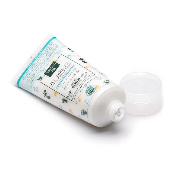 Earth Therapeutics Tea Tree Oil Foot Balm Australian Tea Tree Oil w/Aloe Vera & Chamomile Hydrates, Softens & Conditions Dry Cracked Feet, Heel and Calluses Soothe Irritated Skin 6 Oz