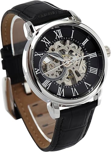 Miniatura 3 de To My Dad Openwork Watch, Watch Gift for Dad from Daughter, Son to Dad Gift, Father's Day, Dad Birthday Gift, The Men's Openwork Watch with Mahogany
