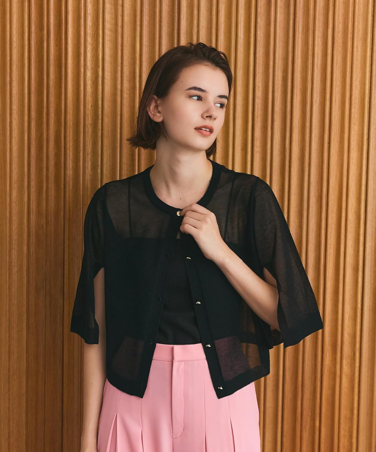 BURBERRY BLUE LABEL】ホルターネック ノバチェック ブラック BURBERRY