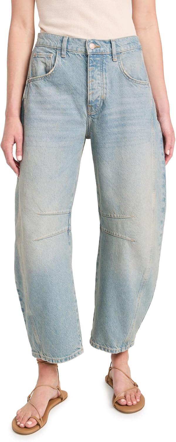 Free People Women's Good Luck Barrel Leg Jeans