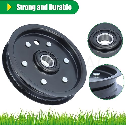 Miniatura 7 de Paquete de 2 poleas 607525 reemplazan a la polea Hustler 786848, polea tensora 786848, polea tensora Hustler de 54 pulgadas Fastrack 607525, polea