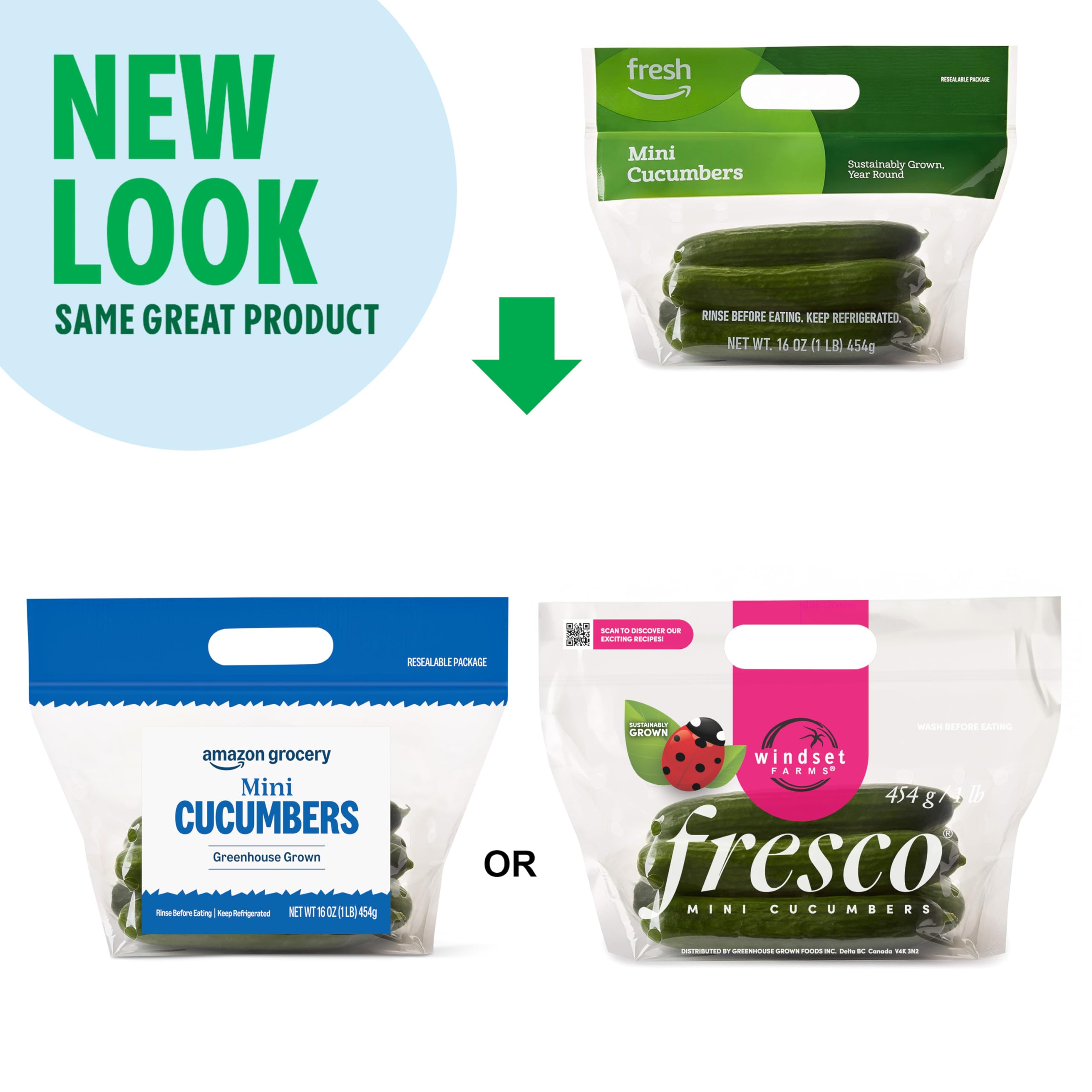 Amazon Grocery Mini Cucumbers 16 Oz — view 2