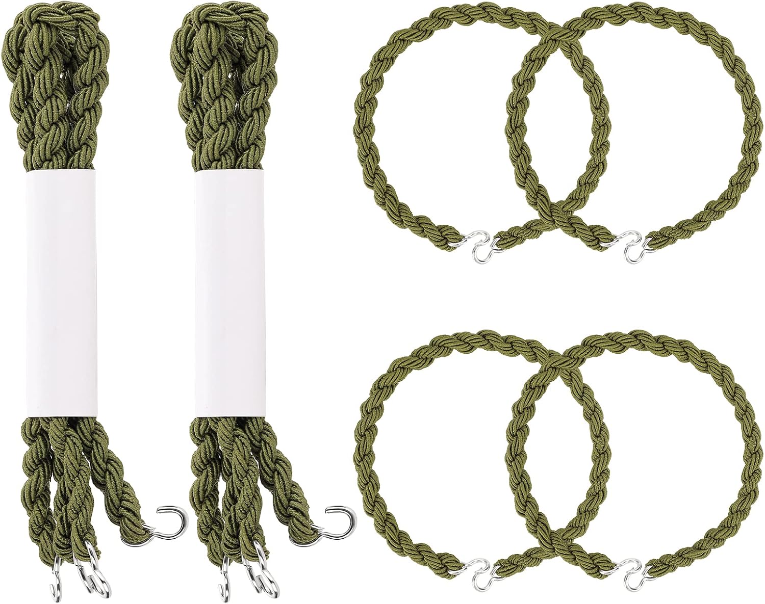 WLLHYF 2 Pairs Elastic Boot Bands Shoe Laces Metal Strong