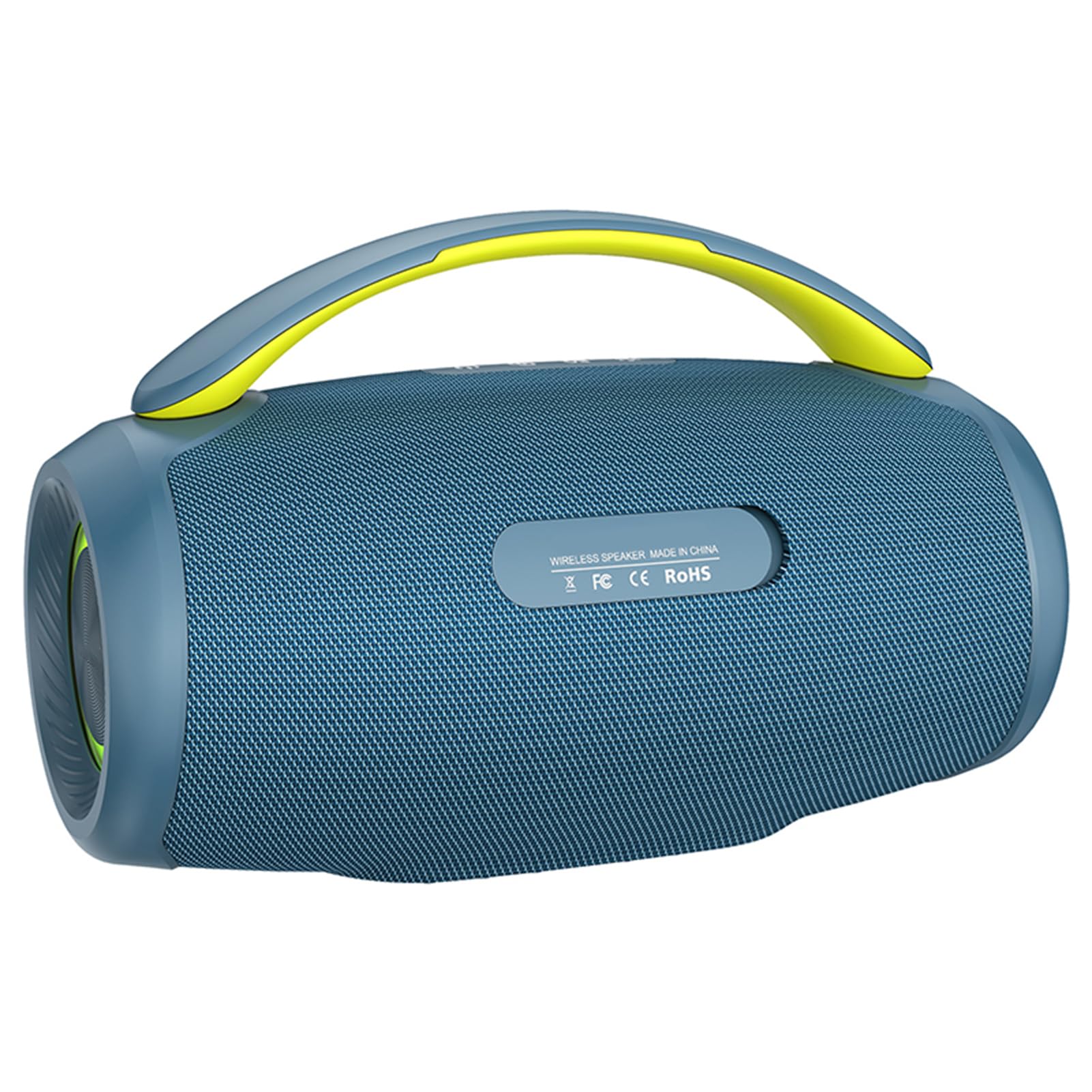 Cocoarm Altoparlante BT Portatile Altoparlante Wireless 50W con Luci BT 5.3 RGB Batteria da 6000 MAh Bassi Potenti per Feste in Casa Viaggi all'aperto (BLUE)