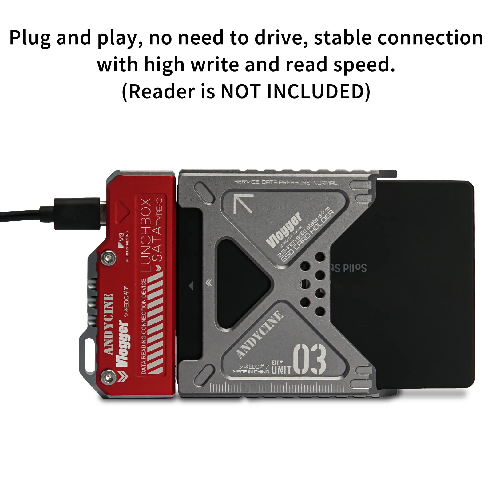 Lunchbox III SSD-Hülle – Adapter Für Samsung 870 EVO/QVO An Atomos Ninja V/V+, Aus Aluminium