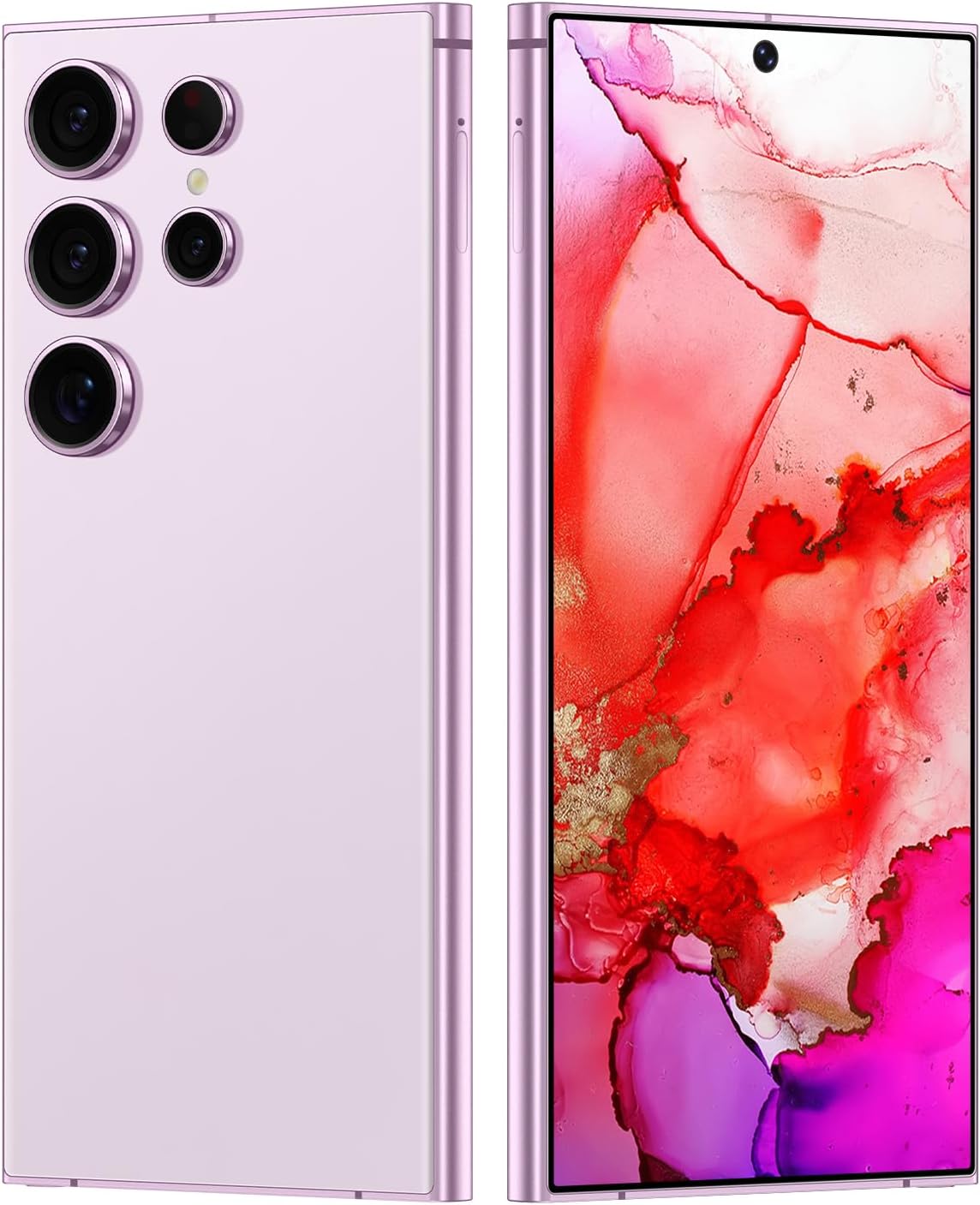 X24 Ultra Unlocked Android Phones 5G (2026), Android 13 Cell Phone Unlocked, 6.8" 120Hz Display, 8GB+256GB, 108MP+48MP AI Camera, 6800mAh/18W,Fingerprint/Face ID,Dual SIM/GPS (Sakura Pink)