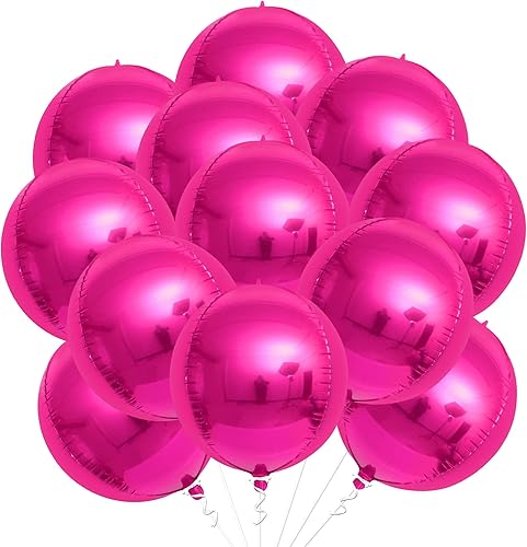 Miniatura 13 de KatchOn, Globos de bola de discoteca enormes de 22 pulgadas, paquete de 12, globos de discoteca negros y dorados para decoraciones de fiesta de Oro,