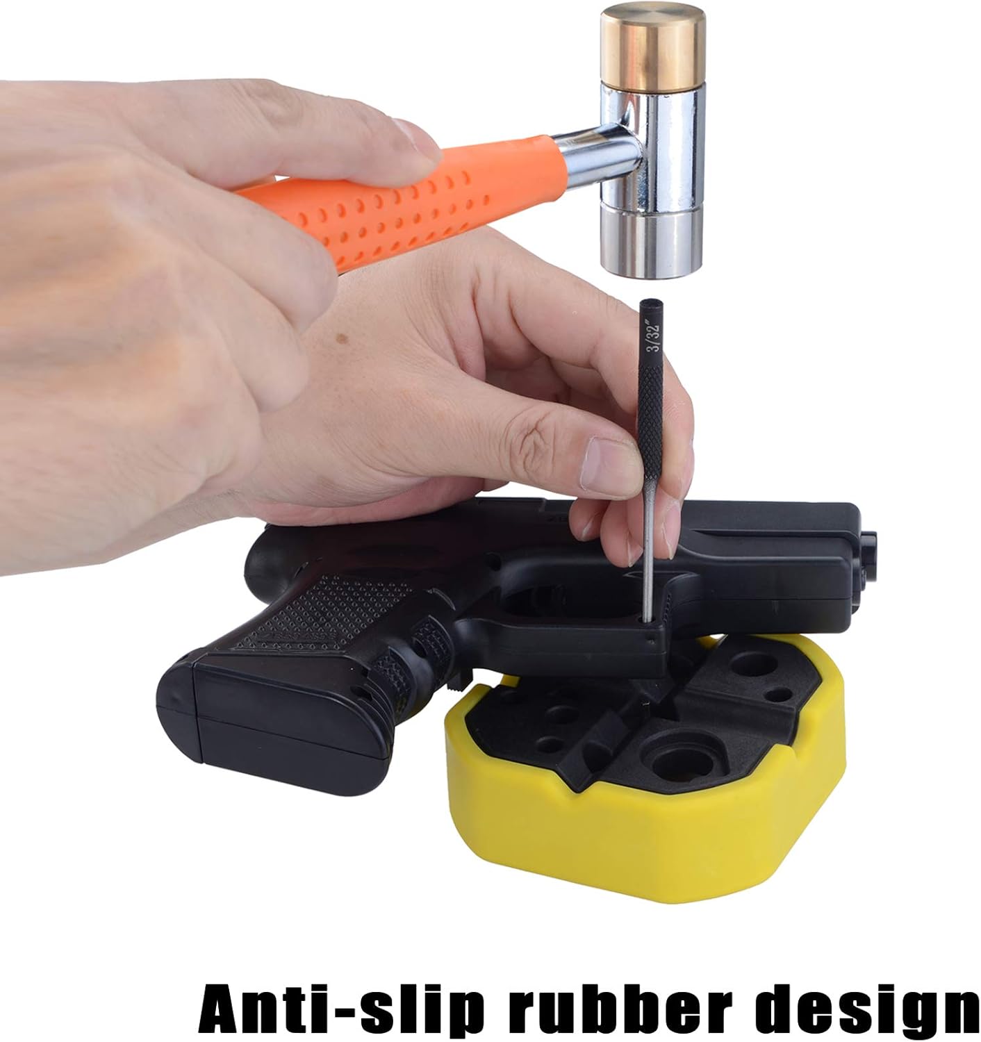 Pridefend Bench Block Gunsmithing Tool Magnetic Armorers Block Universal for Pistol Handgun : Sports & Outdoors