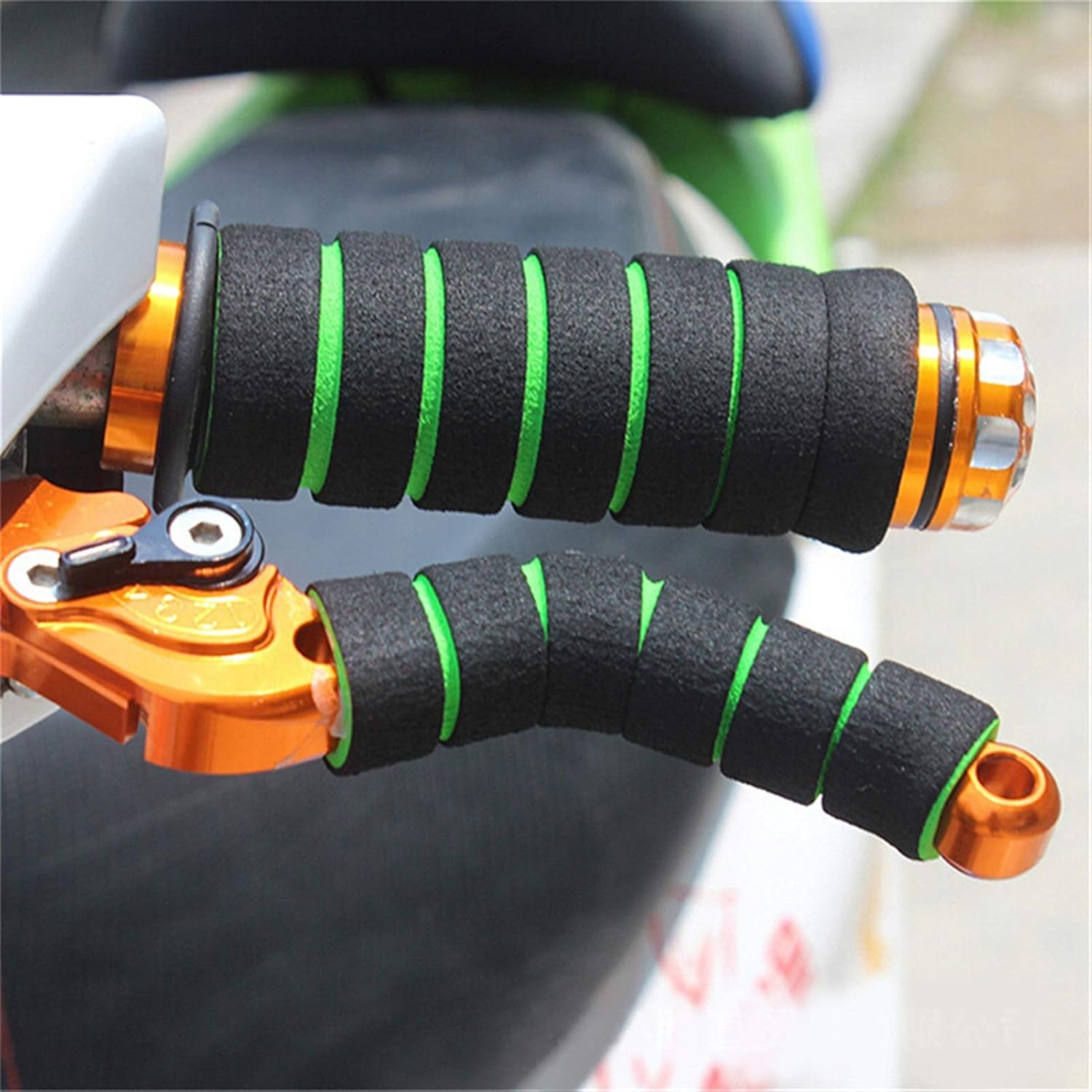Cycling Bike Handlebar Tape Road Bike Foam Grip Bike Tape，Bike Handlebar Grips Bicycle Grips，Bike Cycle Handlebar Grips，Handlebar 4pcs/Set Universal Grip Comfort Sponge Foam Handle Bar Motorcycle Scoo