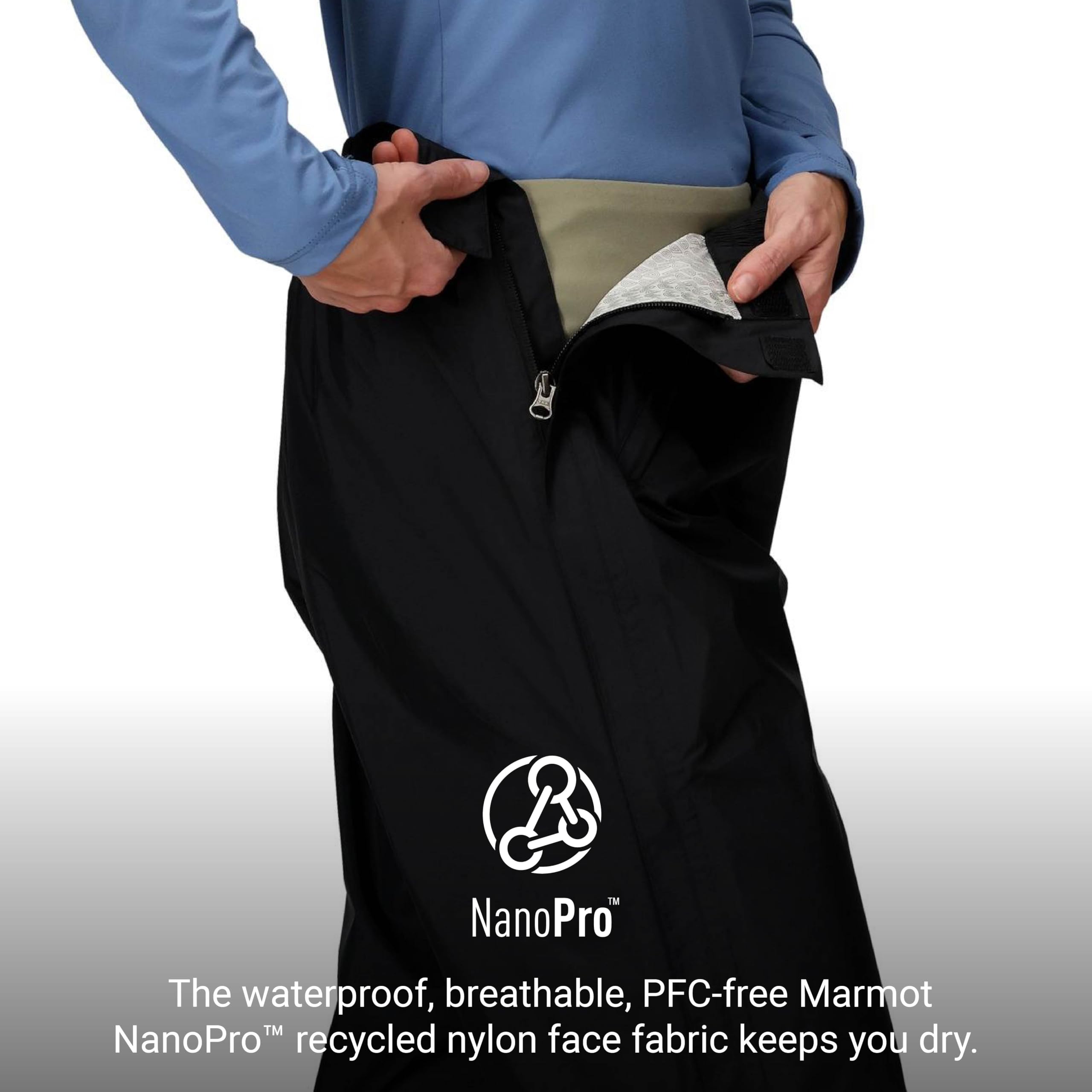 Marmot Precip Eco Full Zip Pant Pantalones para Senderismo para Mujer