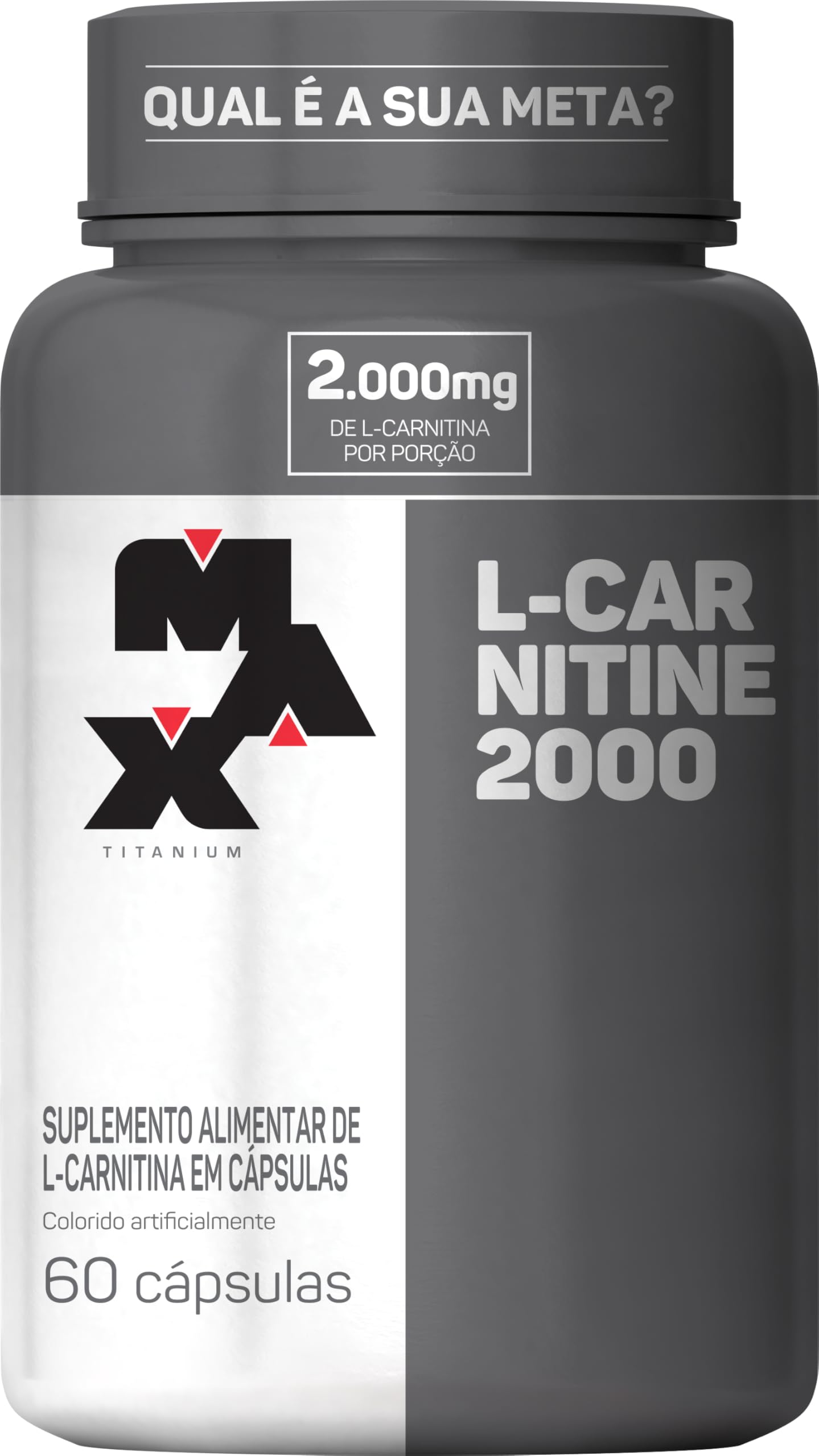 l carnitina 2000 max titanium L Carnitina 60 Caps 2000mg de L-carnitina por porção main image 1