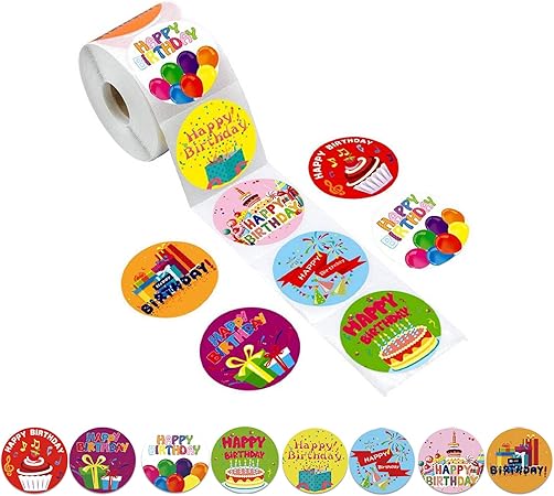 Amazon Co Jp Falanuo 500枚お誕生日シール 8種デザイン バースデーステッカー ギフトシール 封印シール 円型ステッカー パーティー用品学校ギフトシール ハッピーバースデー 文房具 オフィス用品 Amazon Co Jp Falanuo 500枚お誕生日シール 8種デザイン バースデーステッカー ギフトシール 封印シール 円型ステッカー パーティー用品学校ギフトシール ハッピーバースデー 文房具 オフィス用品