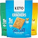 keto snacks Keto Crackers chips (variety) low carb Crackers Almond flour. Low carb snack keyto cracker zero carbs snacks no sugar, 0 no carbs sugar free snack high fiber.