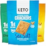 keto snacks Keto Crackers chips (variety) low carb Crackers Almond flour. Low carb snack keyto cracker zero carbs snacks no sugar, 0 no carbs sugar free snack high fiber.