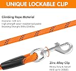 XiaZ 15FT 30FT 50FT Feuilles d'entraînement pour chiens, laisses de chien à corde en nylon avec 2 Crochets pivotants et poignée rembourrée confortable, Lead de laisse de chiot pour petits chiens de taille moyenne entraînement, jouer, camping,arrière-cour