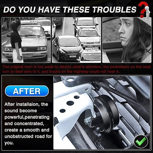 Miniatura 3 de Autorder Ajuste personalizado para cuerno de caracol de 12 V 2017-2022 Honda CRV CR-V, accesorios de bocina de caracol de doble tono, kit de