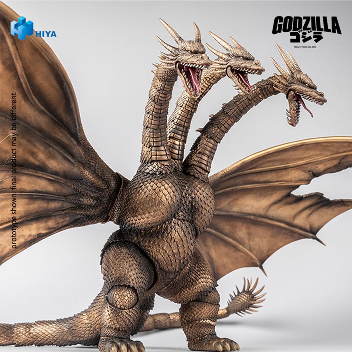 3体セット★特大ゴジラ キングギドラ ★レアな2本角キングギドラ　ゴジラ1991 特大ゴジラ キングギドラ 3体セット☆レアな2本角キングギドラ ゴジラ