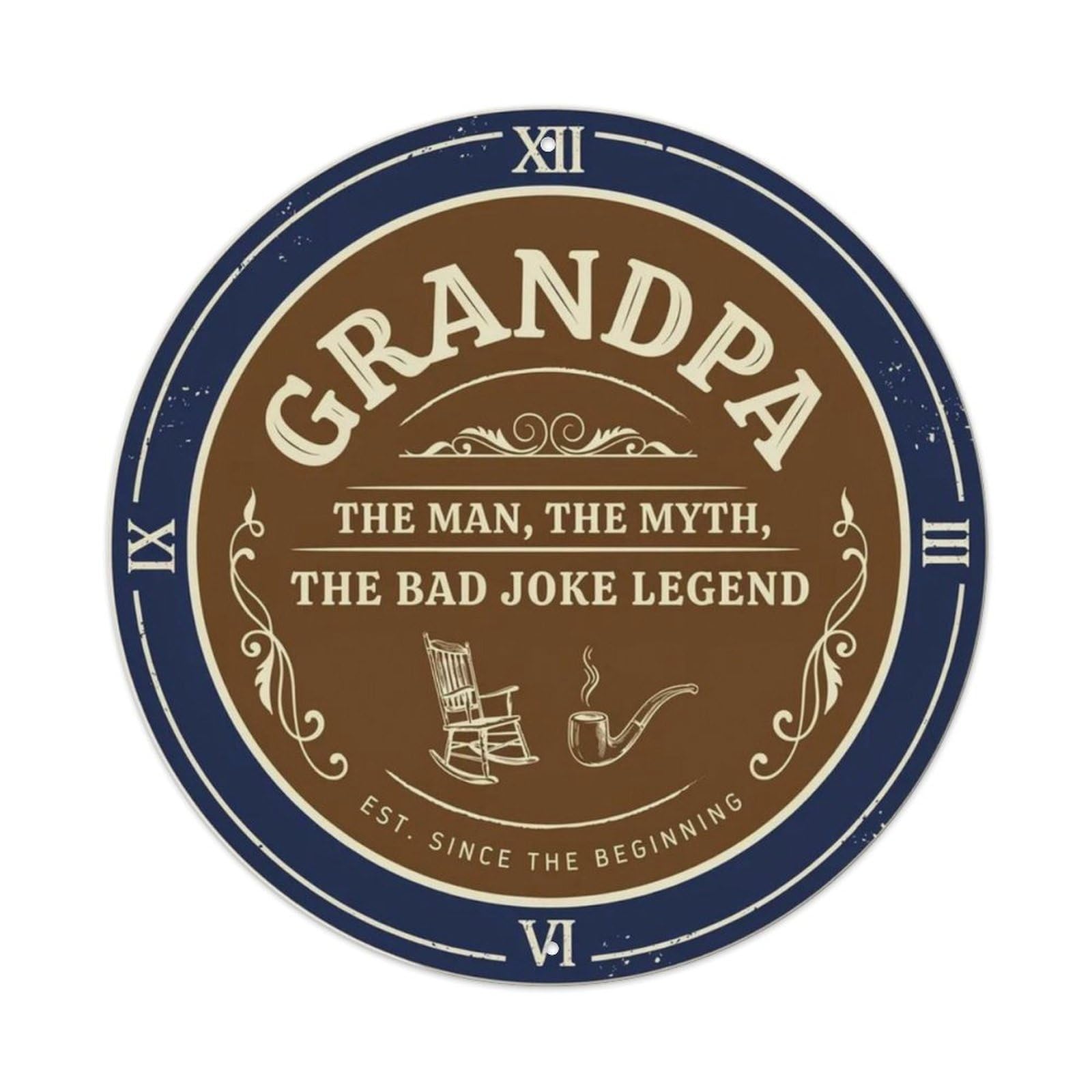 Grandpa The Man The Myth Metal Tin Sign Plaque