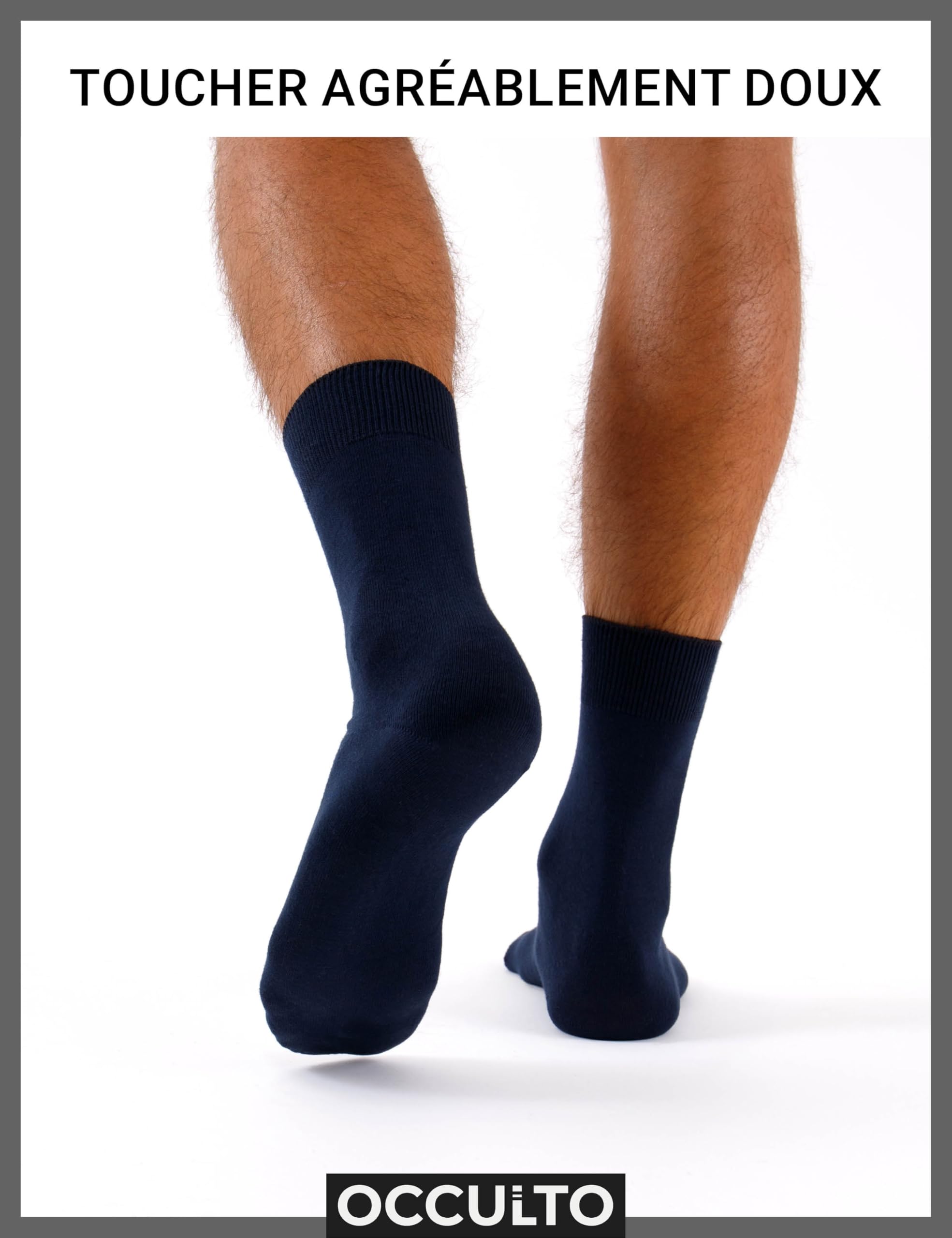 Occulto chaussettes homme 100% coton lot de 10-20 paires (modèle: Ingo)