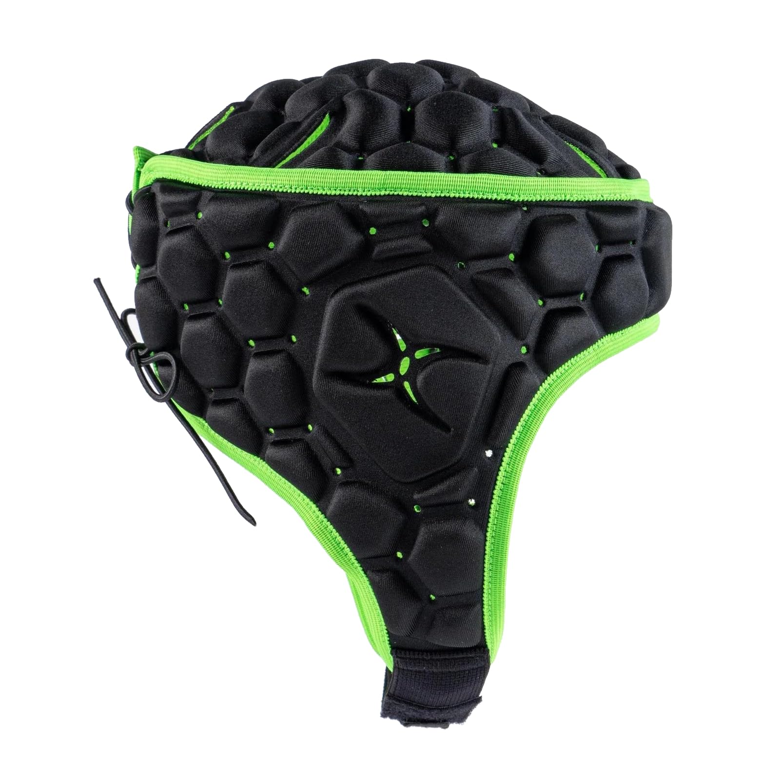 Gilbert XP 250 Casque Rugby Noir/Vert Headguard Senior Junior