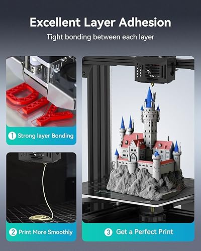 Miniatura 5 de --SUNLU - Filamento PETG de 1.75 mm, resistente para impresora 3D, FDM, encordado ultrabaja, adhesión de capa excepcional y alta tenacidad,