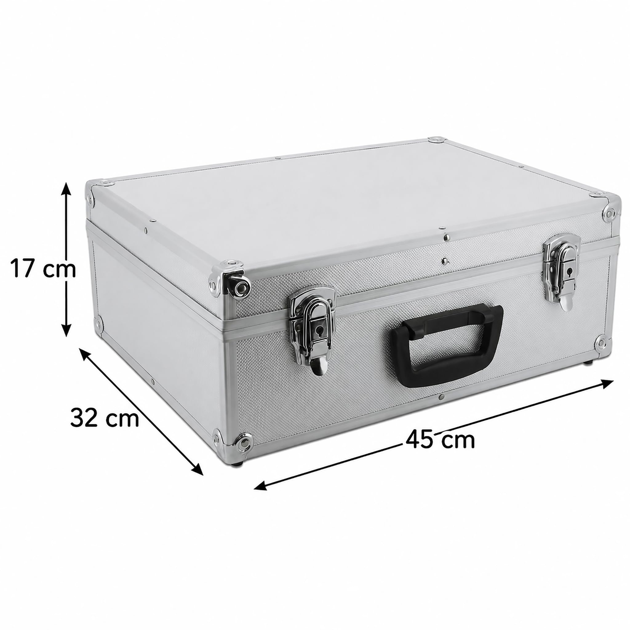 ECI Caja de aluminio (45 x 32 x 17,5 cm) Plata/Aluminio Caja de herramientas