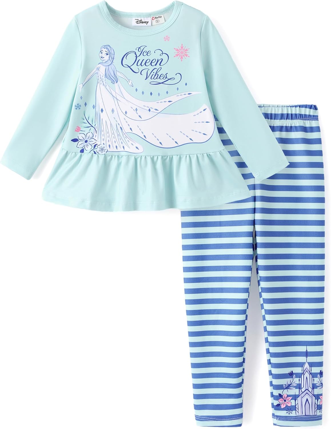 Disney Minnie Mouse Frozen Princess Marvel Toddler Girls Clothes Long Sleeve Sweatshirt + Leggings 2pcs Outfits Set 2-6Y