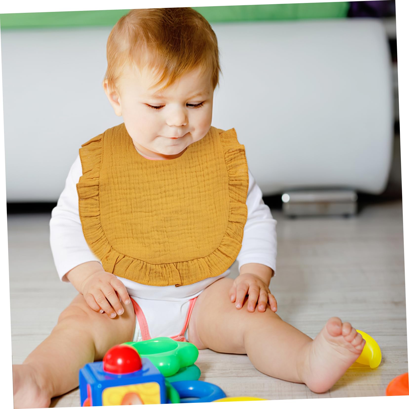 Beaupretty 12 Stück Sabberlätzchen Absorbierende Muslin für Neugeborene Kleinkinder Praktische Designs mit Druckknopfverschluss Waschbar Langlebig