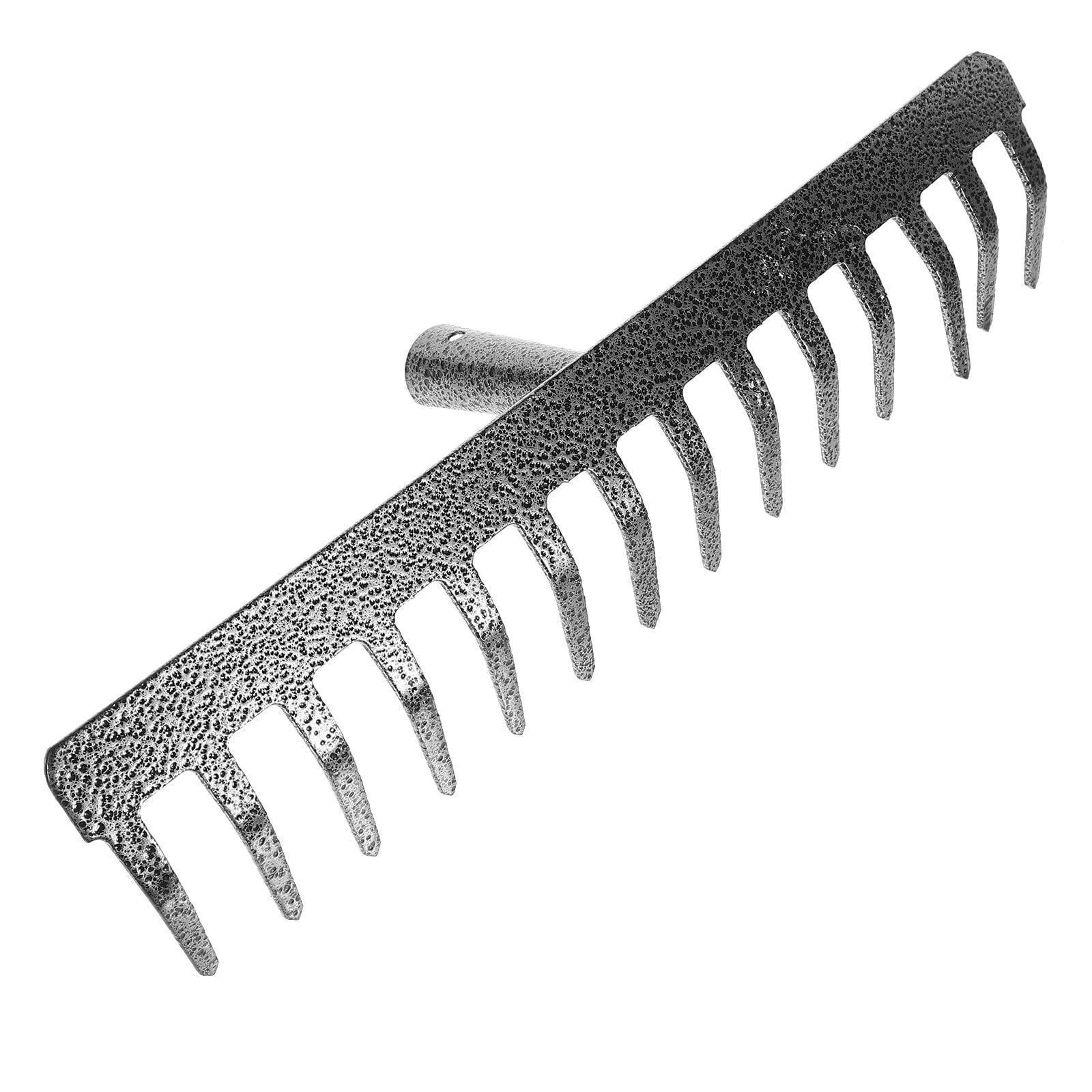 SOHNVWTGD Heavy Duty Metal Rake Head with 9 Tines for Agriculture and Yard Use, Sturdy Steel Garden Rake Replacement for Soil Loosening and Lawn up, Thickened Design